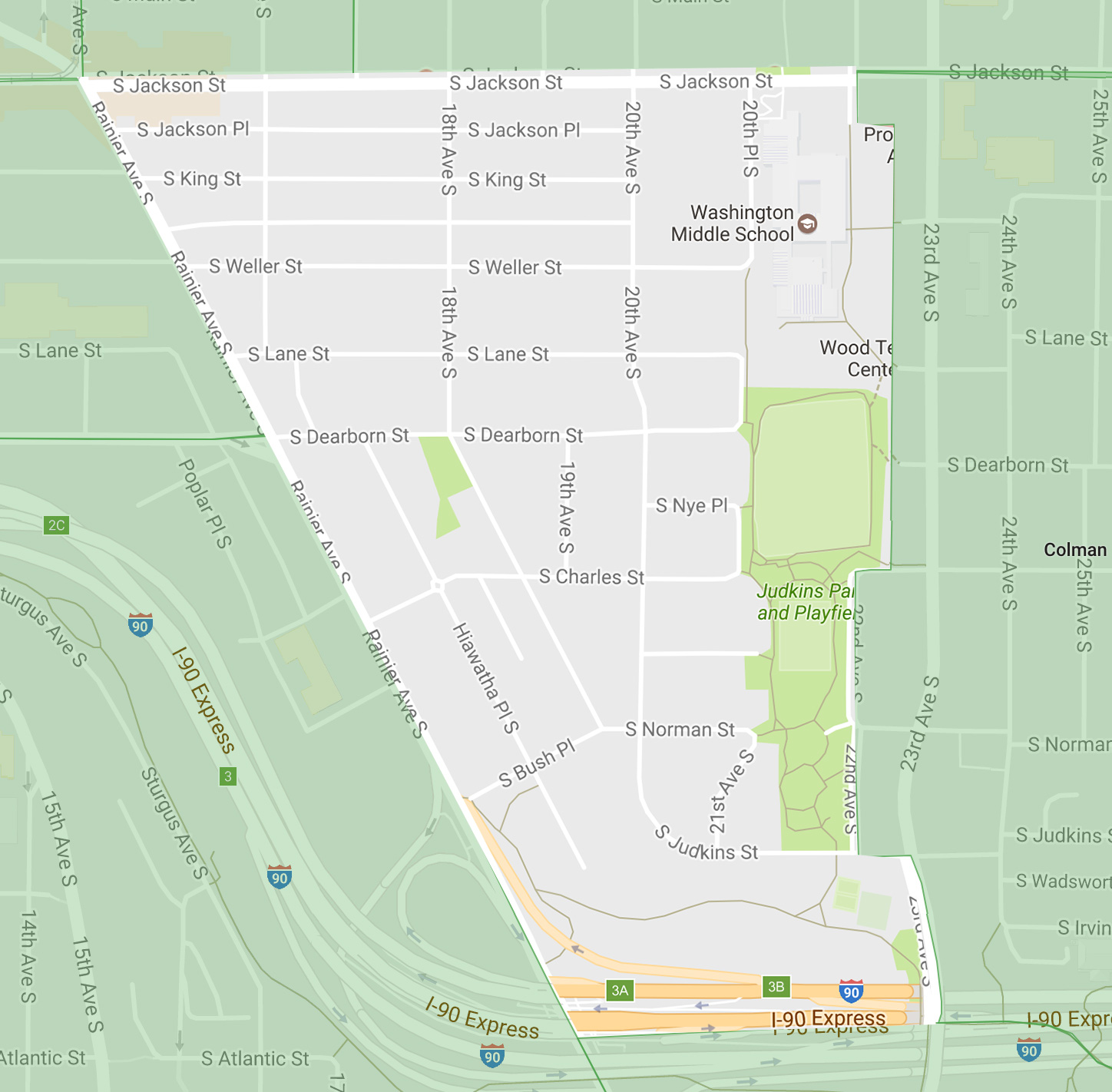 Map of Jackson Place
